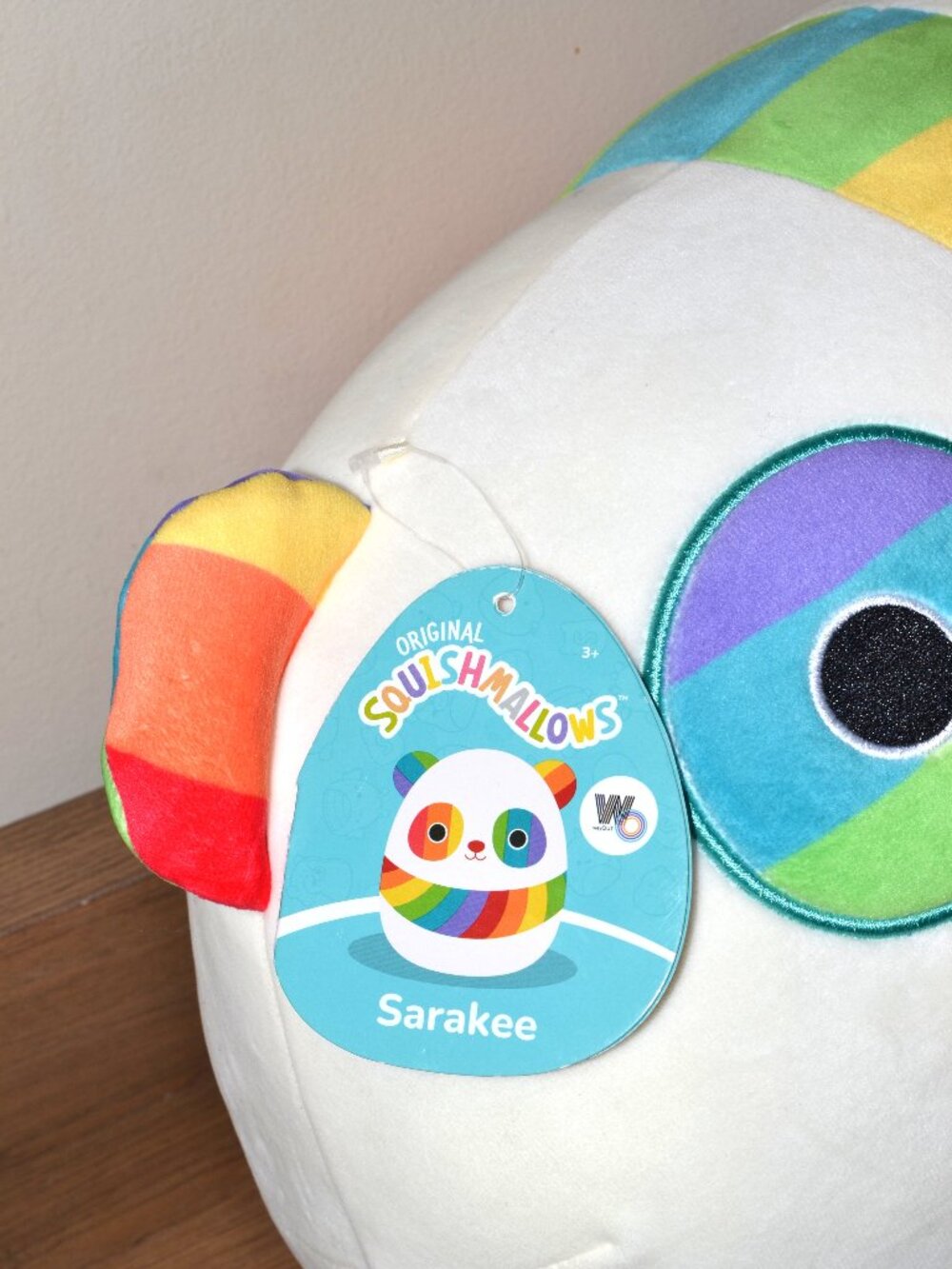 NWT Squishmallows WayOUT Sarakee The Panda 12" Pride Plush, Stuffed Animal - Picture 3 of 6